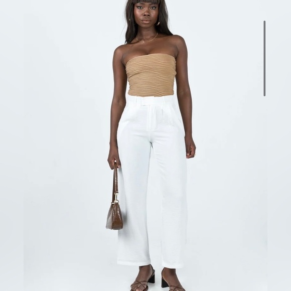 NWT Princess Polly MAKENA STRAPLESS BODYSUIT BEIGE 4 - Picture 3 of 6